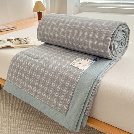 91家纺网 家纺一手货源 找家纺 （总）棉乐町家居 2025新款里外全棉手包边棉花夏被