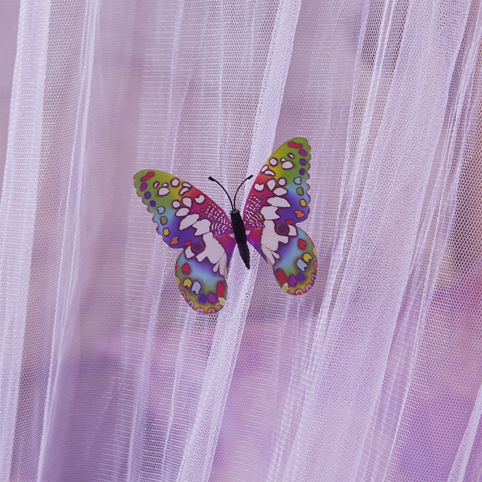 91家纺网 家纺一手货源 找家纺 宝莱利 2025年新款圆顶吊顶蚊帐-公主梦圆顶 紫色