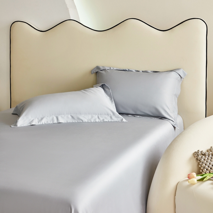 91家纺网 家纺一手货源 找家纺 天瑜家纺 2025新款纯色天丝夏被 浅灰