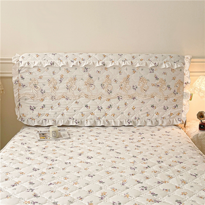 91家纺网 家纺一手货源 找家纺 十个点2025新款亲肤夹棉床头罩 普罗旺斯