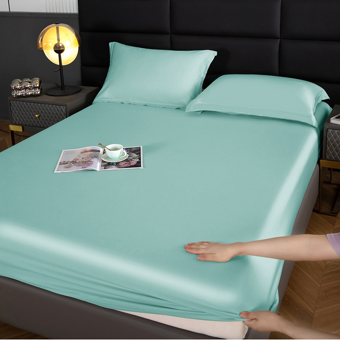 91家纺网 家纺一手货源 找家纺 天瑜家纺 2025新款纯色天丝夏被 海洋蓝