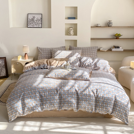 凡客家居 2025新款60s色织提花系列四件套 四叶草