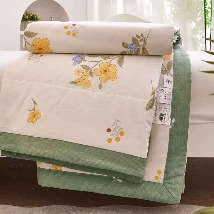 91家纺网 家纺一手货源 找家纺 尊妙被业 2025新款里外全棉印花棉花被纯棉夏被夏凉被全棉棉花夏凉被花样晨熙