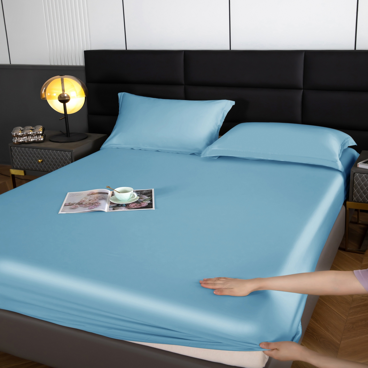 91家纺网 家纺一手货源 找家纺 天瑜 2025天丝床笠 床笠  伊兰