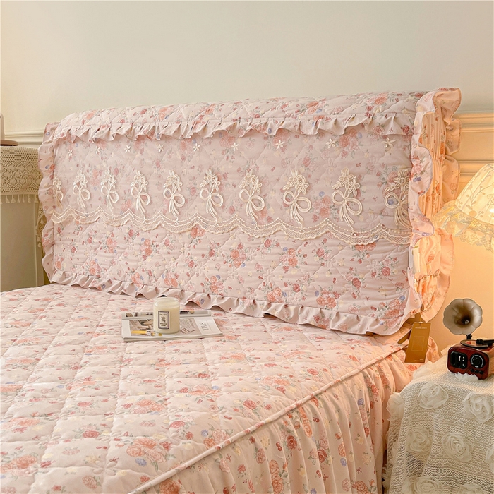 91家纺网 家纺一手货源 找家纺 十个点2025新款亲肤夹棉床头罩 锦簇玫瑰