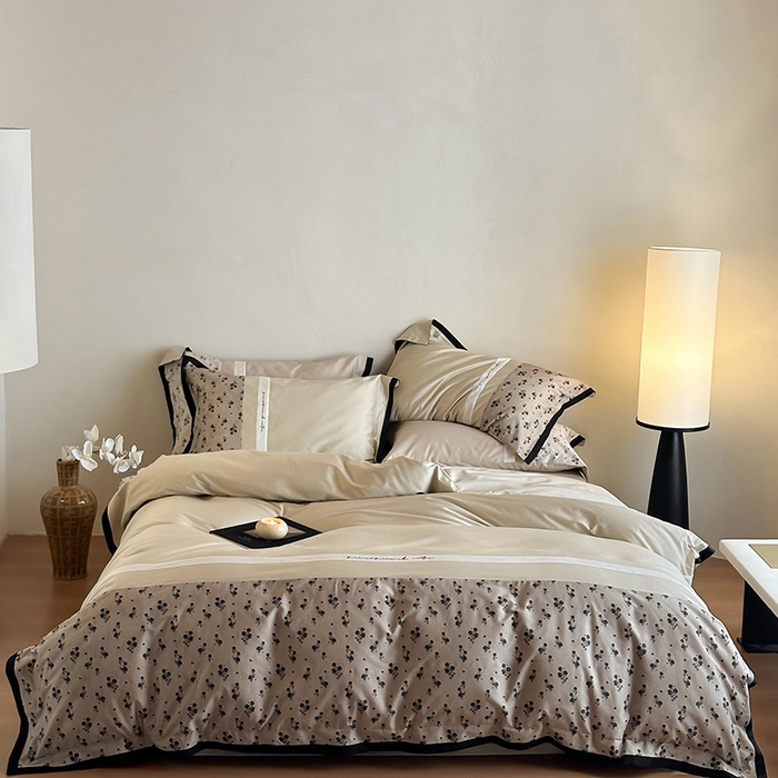 91家纺网 家纺一手货源 找家纺 （总）赫帛 2025新款50支长绒棉四件套-春日絮语