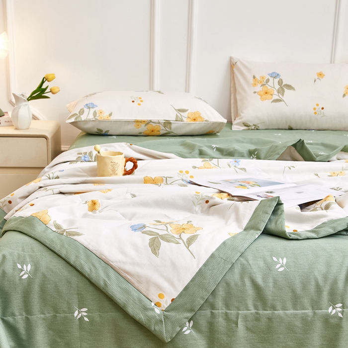 91家纺网 家纺一手货源 找家纺 尊妙被业 2025新款里外全棉印花棉花被纯棉夏被夏凉被全棉棉花夏凉被花样晨熙