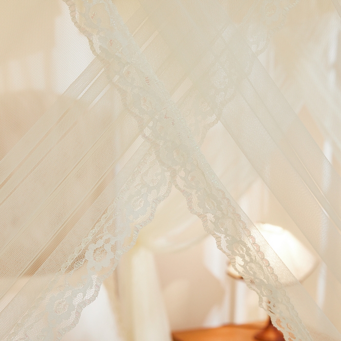 91家纺网 家纺一手货源 找家纺 梦尔佳 2025新款落地款蚊帐-赏心悦目系列860型号 米黄