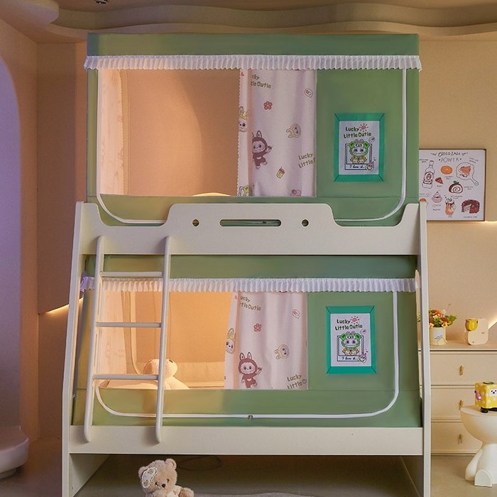 91家纺网 家纺一手货源 找家纺 迪凡保罗2025新款2504专版印花遮光帘上下铺子母蚊帐-常规款 潮玩俱乐部