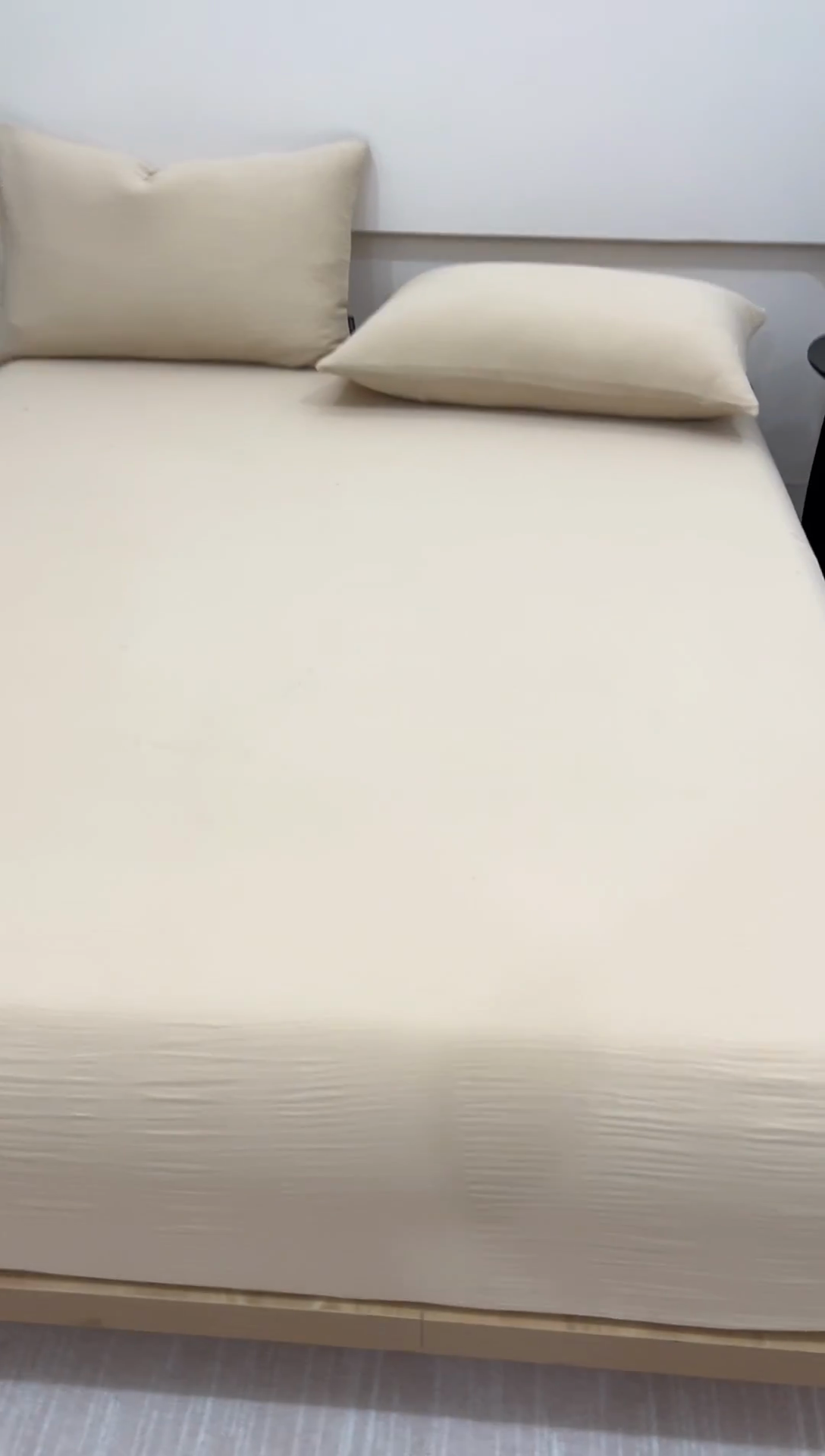 91家纺网 家纺一手货源 找家纺 趣色家纺 2025新款全棉皱皱纱单床笠 卡其