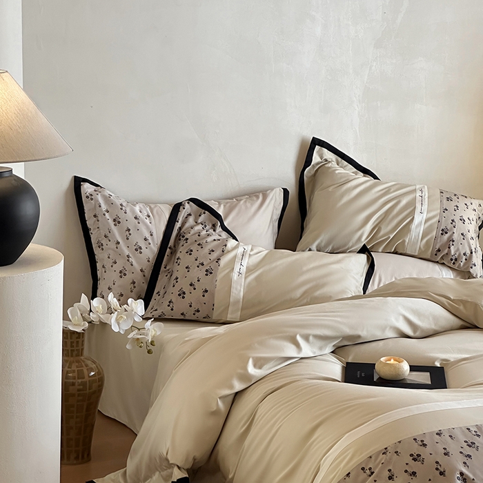 91家纺网 家纺一手货源 找家纺 （总）赫帛 2025新款50支长绒棉四件套-春日絮语