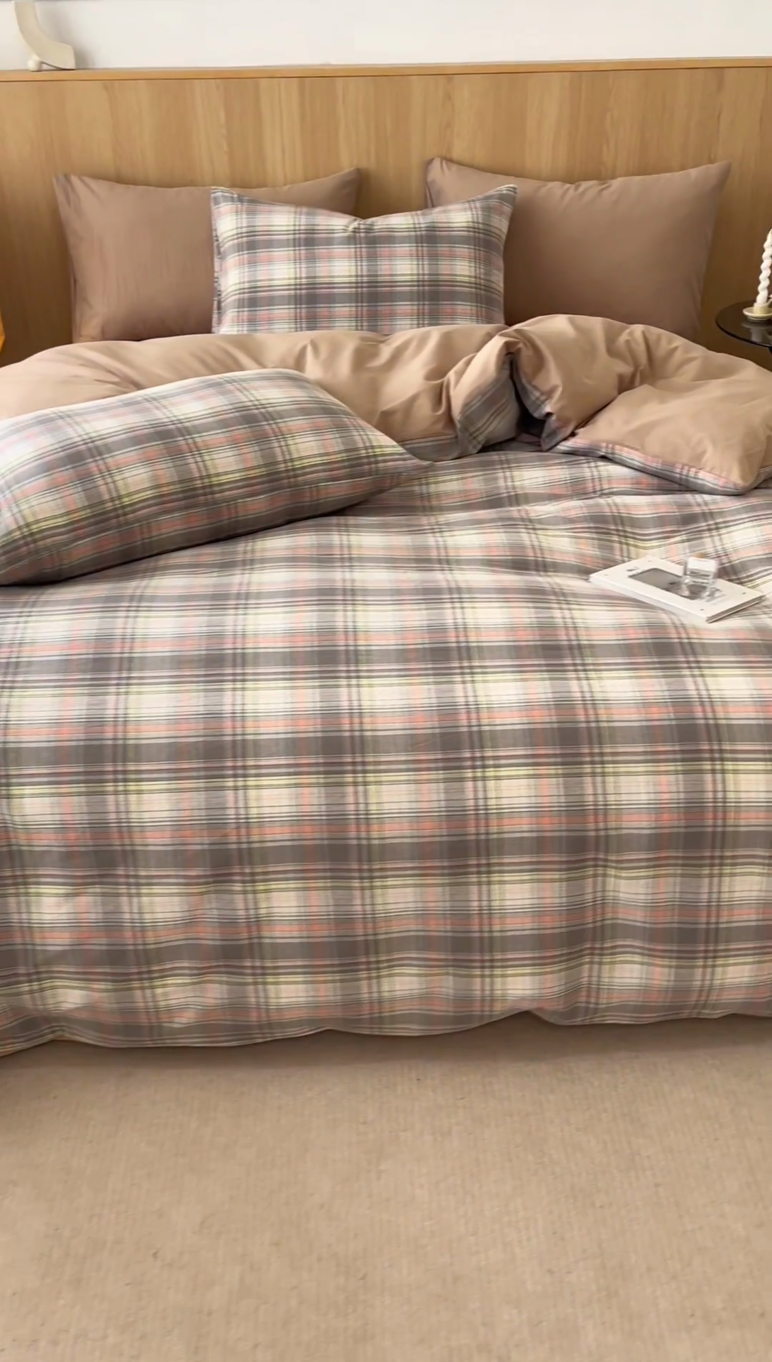 91家纺网 家纺一手货源 找家纺 趣色家纺 2025新款全棉色织水洗棉四件套 乔纳森