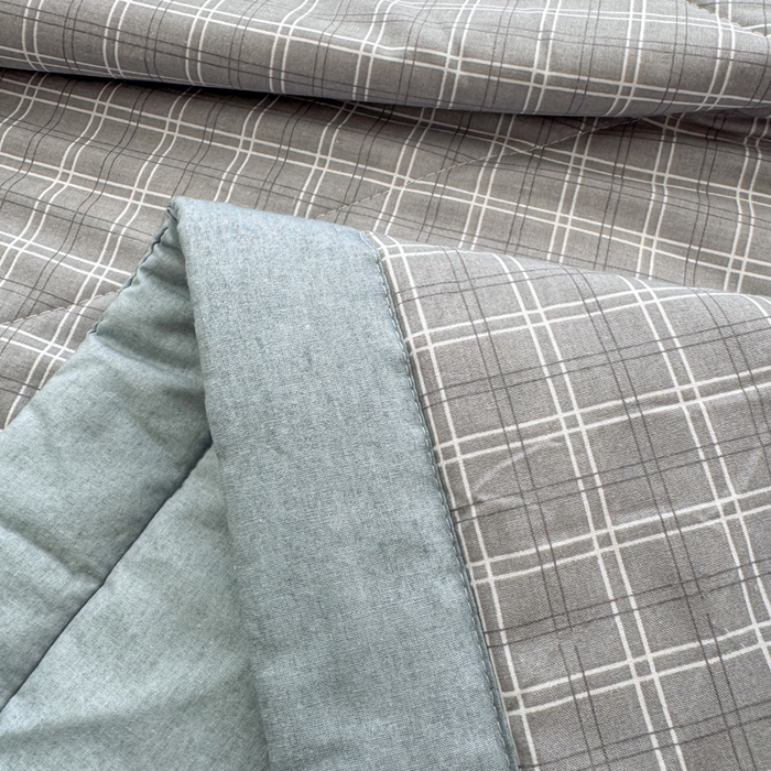 91家纺网 家纺一手货源 找家纺 棉乐町家居 2025新款里外全棉手包边棉花夏被 简兮