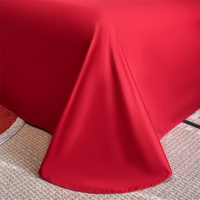 91家纺网 家纺一手货源 找家纺 欧乐蒂 2025新款亲肤棉刺绣婚庆四件套 一见倾心