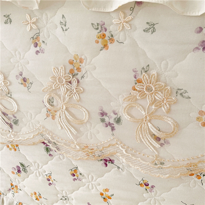 91家纺网 家纺一手货源 找家纺 十个点2025新款亲肤夹棉床头罩 普罗旺斯