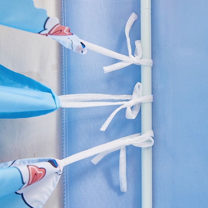 91家纺网 家纺一手货源 找家纺 （总）迪凡保罗蚊帐 2025新款2504专版印花遮光帘上下铺子母蚊帐-城堡款