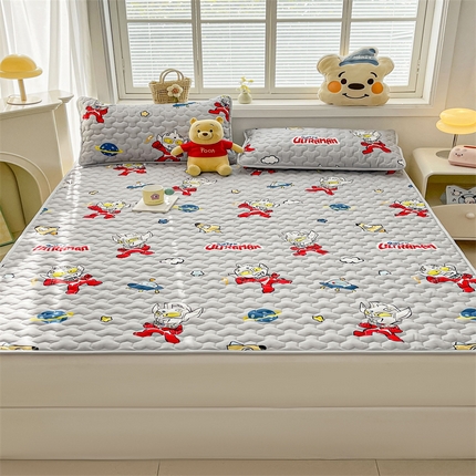 91家纺网 家纺一手货源 找家纺 （总）兄弟坊 正版授权卡通印花水洗棉夹棉床垫床护垫 学生床垫 床笠