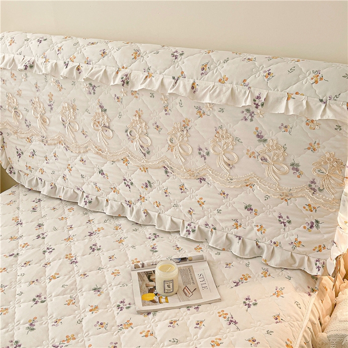 91家纺网 家纺一手货源 找家纺 十个点2025新款亲肤夹棉床头罩 普罗旺斯