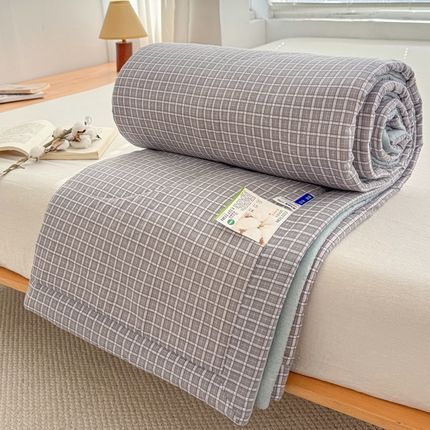 91家纺网 家纺一手货源 找家纺 （总）棉乐町家居 2025新款里外全棉手包边棉花夏被