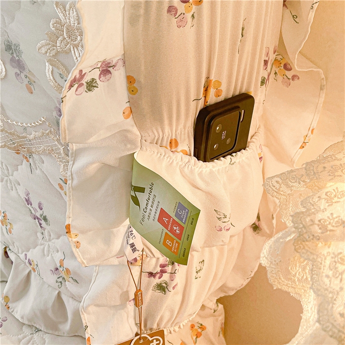 91家纺网 家纺一手货源 找家纺 十个点2025新款亲肤夹棉床头罩 普罗旺斯