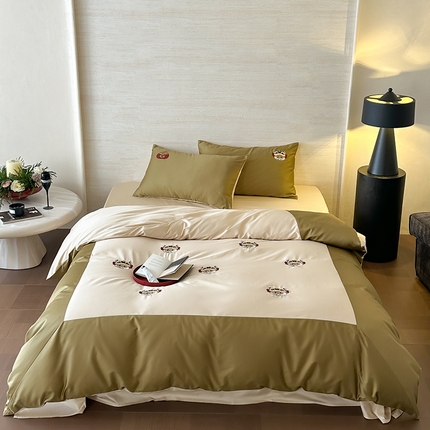 91家纺网 家纺一手货源 找家纺 （总）赫帛 2025新款60支长绒棉四件套-虎头蛇