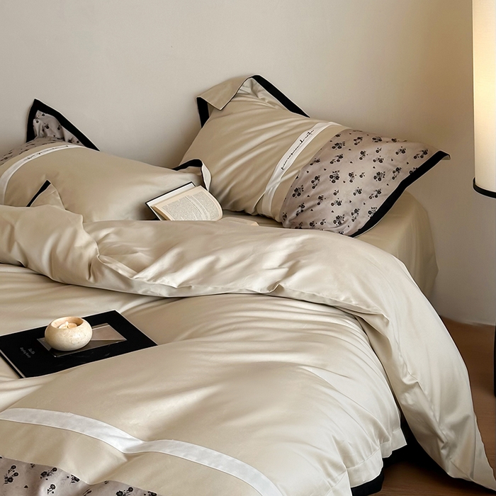 91家纺网 家纺一手货源 找家纺 （总）赫帛 2025新款50支长绒棉四件套-春日絮语