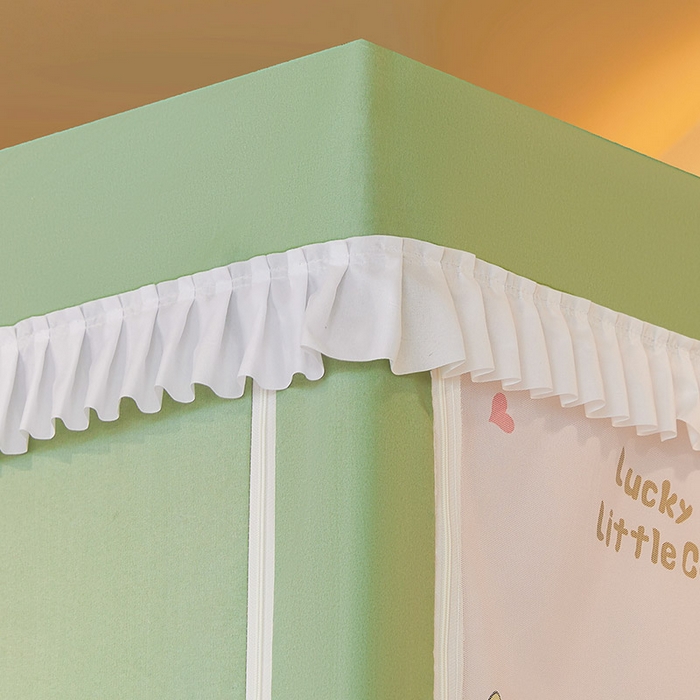 91家纺网 家纺一手货源 找家纺 2025新款常规款子母印花遮光蚊帐 潮玩俱乐部