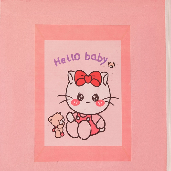 91家纺网 家纺一手货源 找家纺 迪凡保罗2025新款2504专版印花遮光帘上下铺子母蚊帐-常规款 俏皮猫