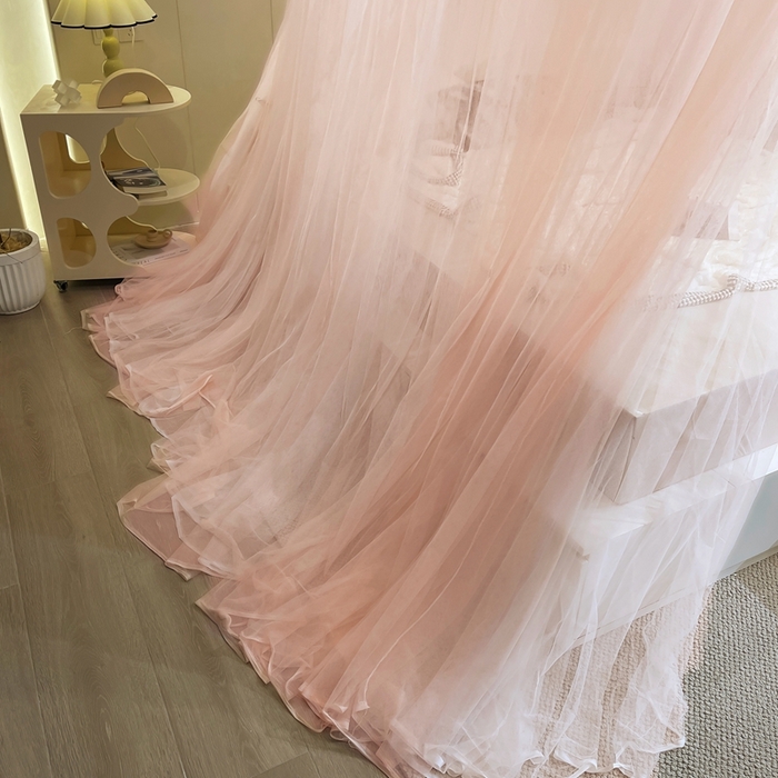 91家纺网 家纺一手货源 找家纺 宝莱利 2025年新款圆顶吊顶蚊帐-唯美 香妃玉