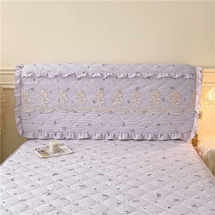 十个点2025新款亲肤夹棉床头罩 月亮之上