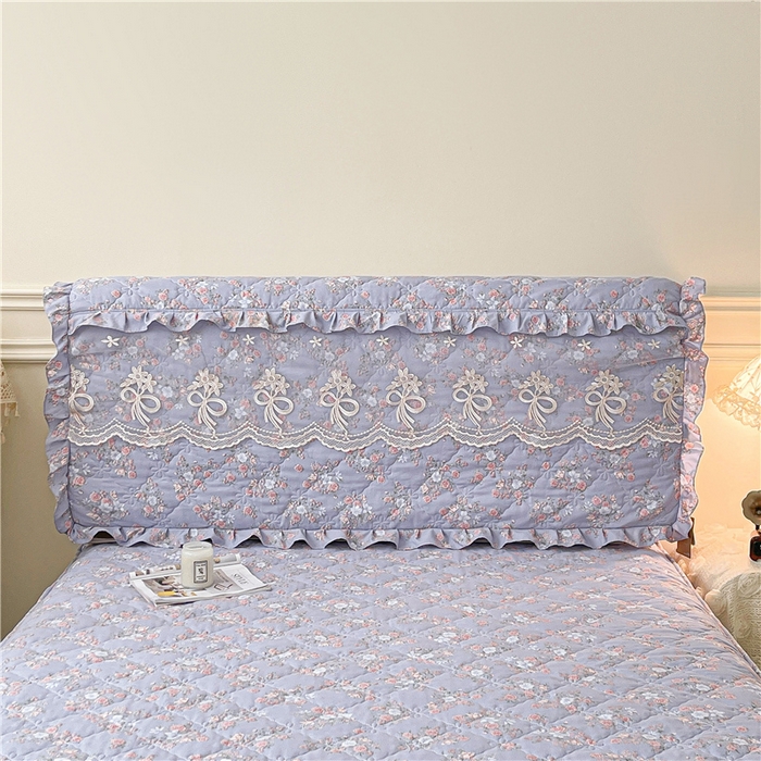 91家纺网 家纺一手货源 找家纺 十个点2025新款亲肤夹棉床头罩 富贵花开