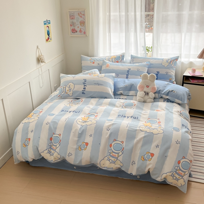 91家纺网 家纺一手货源 找家纺 （总）吉象家纺 2025新款高支密全棉印花四件套12868跑量款