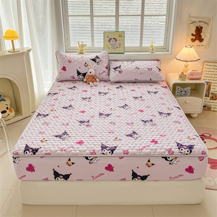 91家纺网 家纺一手货源 找家纺 （总）兄弟坊 正版授权卡通印花水洗棉夹棉床垫床护垫 学生床垫 床笠