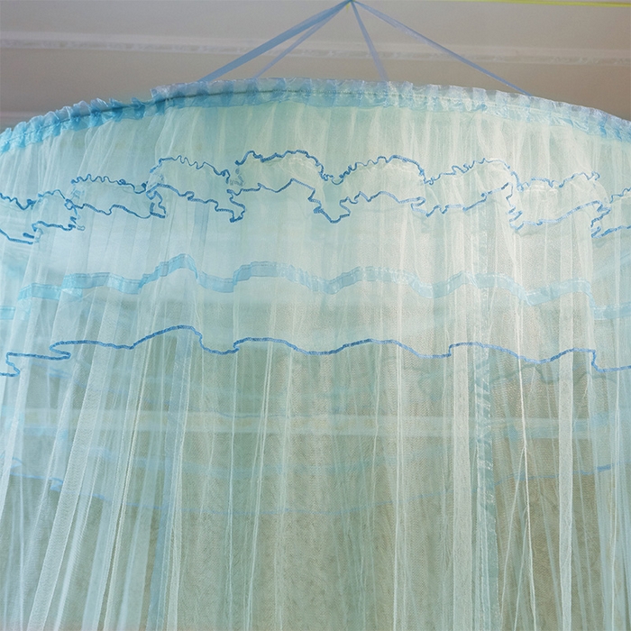 91家纺网 家纺一手货源 找家纺 宝莱利 2025年新款圆顶吊顶蚊帐-公主梦圆顶 水绿