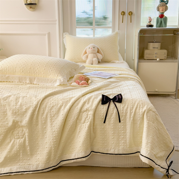 91家纺网 家纺一手货源 找家纺 （总）五月家纺 2025新款四层纱按摩豆豆呗泡泡夏被子被芯