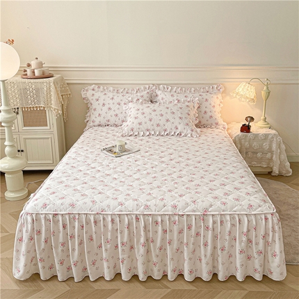 91家纺网 家纺一手货源 找家纺 （总）十个点2025新款针织棉 夹棉床笠式床裙床头罩系列 