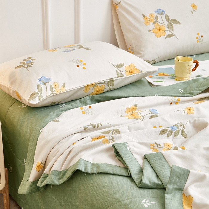 91家纺网 家纺一手货源 找家纺 尊妙被业 2025新款里外全棉印花棉花被纯棉夏被夏凉被全棉棉花夏凉被花样晨熙