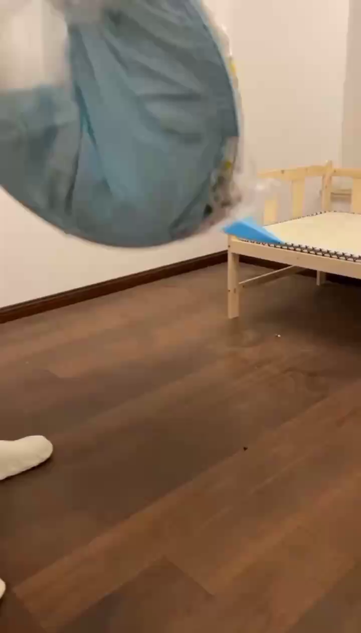 91家纺网 家纺一手货源 找家纺 宝莱利 2025年新款免安装儿童蚊帐-宝宝龙 粉色