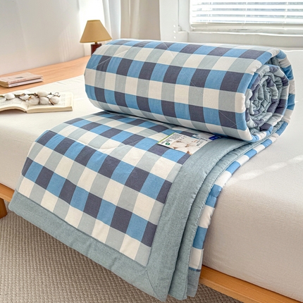 91家纺网 家纺一手货源 找家纺 （总）棉乐町家居 2025新款里外全棉手包边棉花夏被