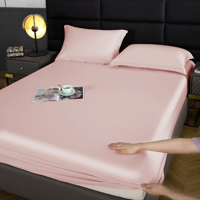 91家纺网 家纺一手货源 找家纺 天瑜家纺 2025新款纯色天丝夏被 纯粉