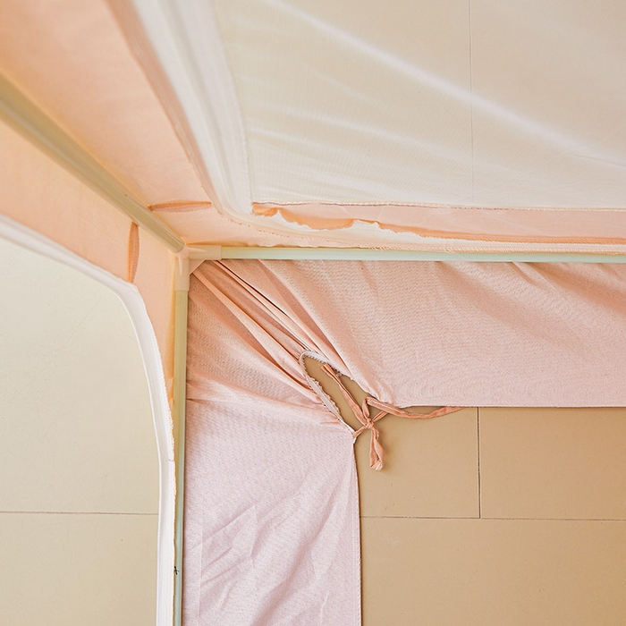 91家纺网 家纺一手货源 找家纺 迪凡保罗2025新款2504专版印花遮光帘上下铺子母蚊帐-常规款 调皮狗