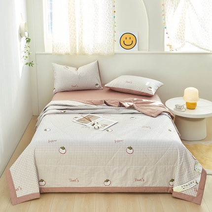 91家纺网 家纺一手货源 找家纺 （总）黛妮雅 2025新款里外全棉印花棉花被纯棉夏被夏凉被空调被 夏被四件套