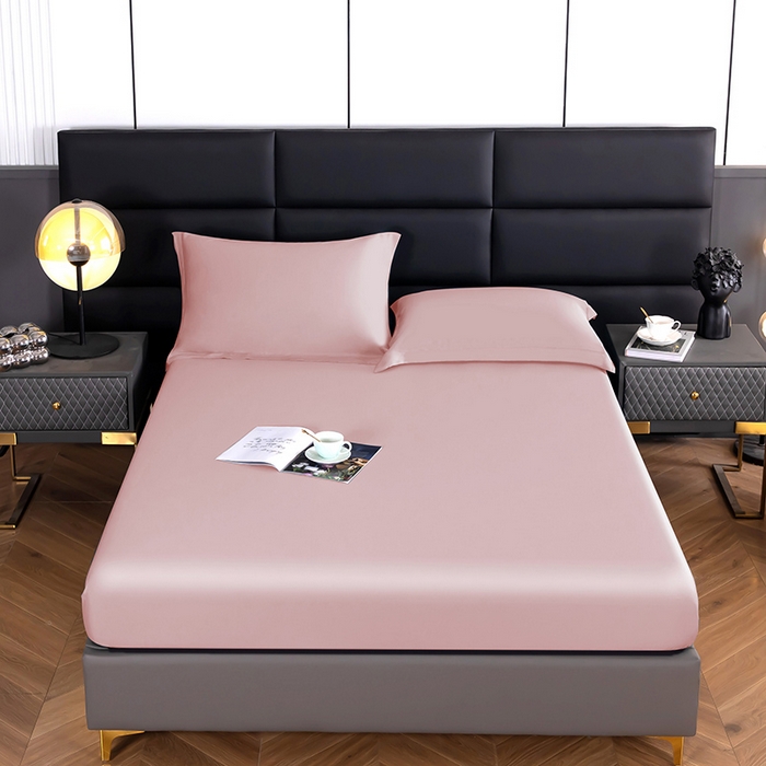 91家纺网 家纺一手货源 找家纺 天瑜家纺 2025新款纯色天丝夏被 纯粉