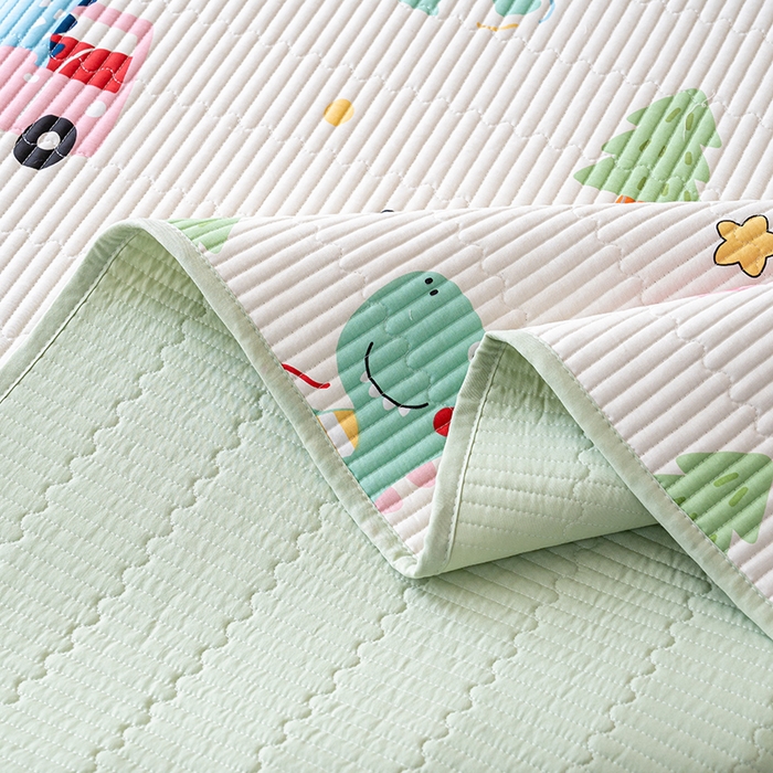 91家纺网 家纺一手货源 找家纺 （总）X猫先生 2025新款全棉床盖小清新夹棉水洗炕盖床盖套件-跑量款