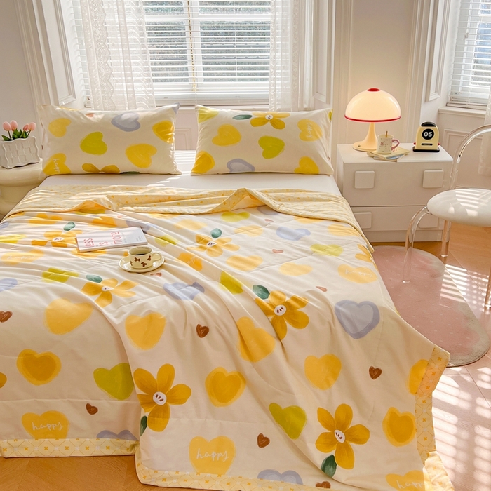 91家纺网 家纺一手货源 找家纺 尊妙被业 2025新款里外全棉印花棉花被纯棉夏被夏凉被全棉棉花夏凉被花心