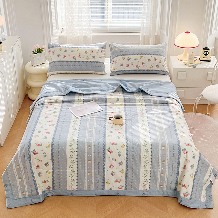 91家纺网 家纺一手货源 找家纺 尊妙被业 2025新款里外全棉印花棉花被纯棉夏被夏凉被全棉棉花夏凉被安暖入夏