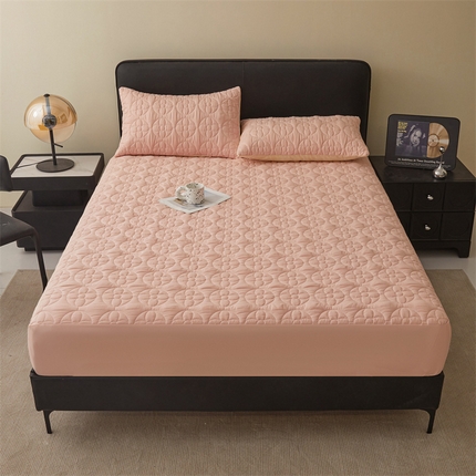 兄弟坊 防水原棉夹棉床垫 防水床笠 床护垫 床垫 小香格-玉色