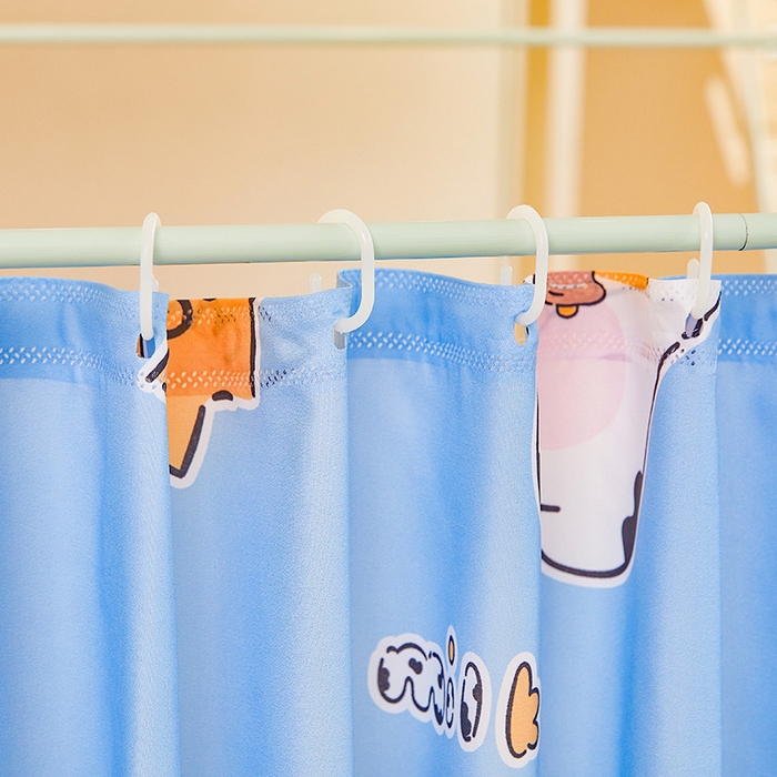 91家纺网 家纺一手货源 找家纺 迪凡保罗蚊帐 2025新款2504专版印花遮光帘上下铺子母蚊帐-城堡款 快乐牛牛