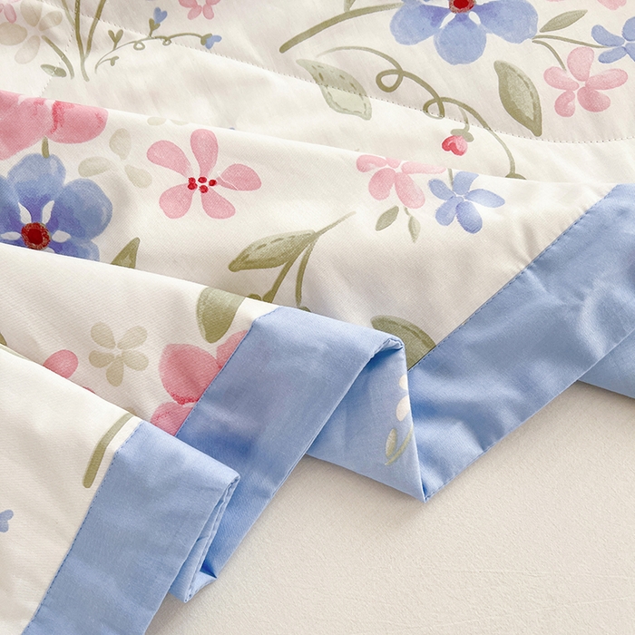 91家纺网 家纺一手货源 找家纺 尊妙被业 2025新款里外全棉印花棉花被纯棉夏被夏凉被全棉棉花夏凉被繁花舒暖