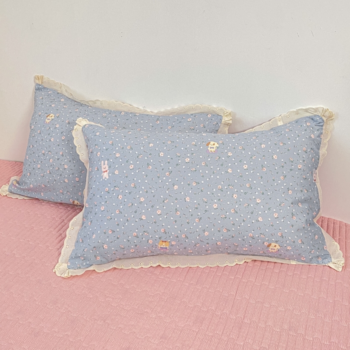 91家纺网 家纺一手货源 找家纺 梦可莱家居 2025新款全棉韩版蕾丝边床盖四件套 懂你